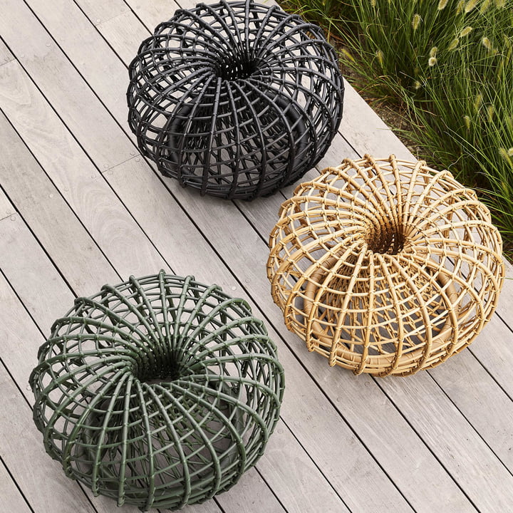 Les différents Nest tabourets / tables d'appoint Outdoor de Cane-line