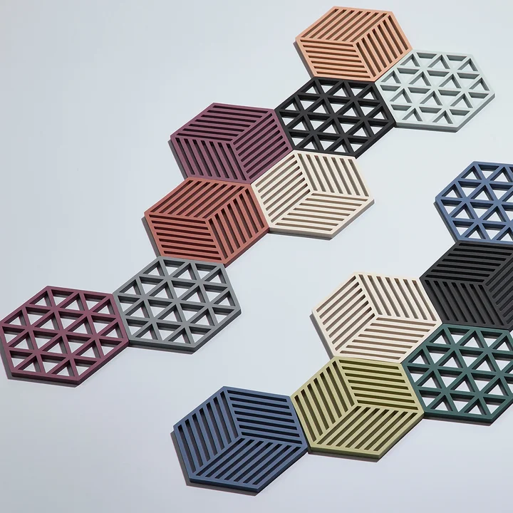 Les Hexagon et Triangle dessous de verre de Zone Denmark