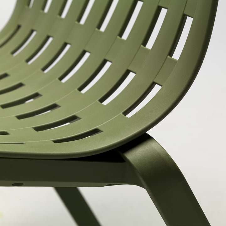 L'assise généreuse du fauteuil d'extérieur Folio de Nardi
