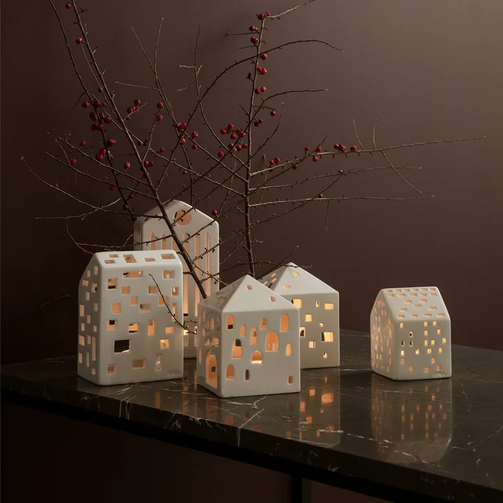 Urbania Maison pour bougies à chauffe-plat de Kähler Design
