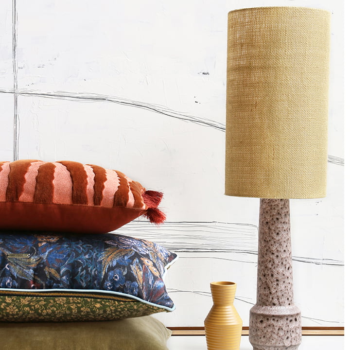 L'abat-jour cylindrique pour lampe de table Jute de HKLiving