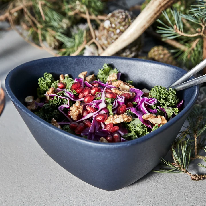 Curve Stoneware Bol M 0.8 l de Lind DNA en navy blue