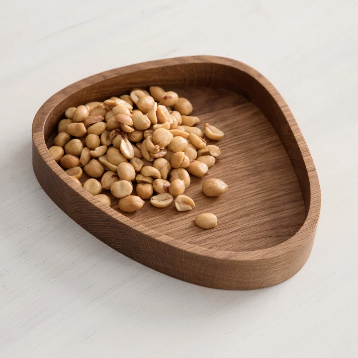 Wood Box Curve M 18 x 16 cm de Lind DNA en chêne naturel