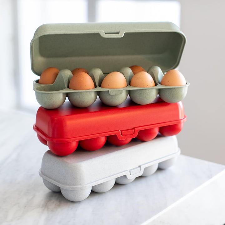 Eggs to go Bac à œufs réutilisable de Koziol