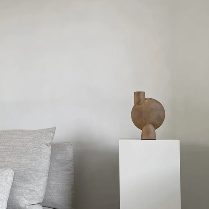 Sphere Vase Bubl Medio de 101 Copenhagen en ocre