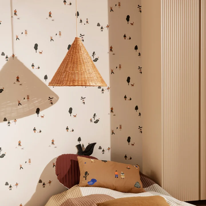 Dou Abat-jour en rotin de Ferm Living