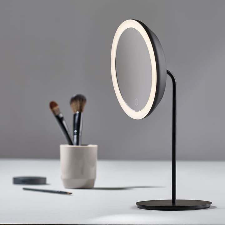 Zone Denmark - Miroir cosmétique avec grossissement 5x et éclairage LED