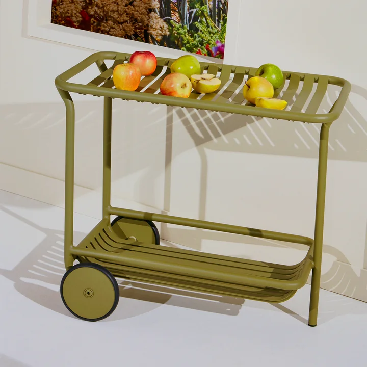 Le Week-End Trolley Outdoor de Petite Friture avec des fruits