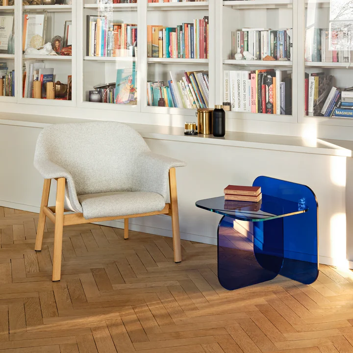 L'accroche-regard du salon en verre