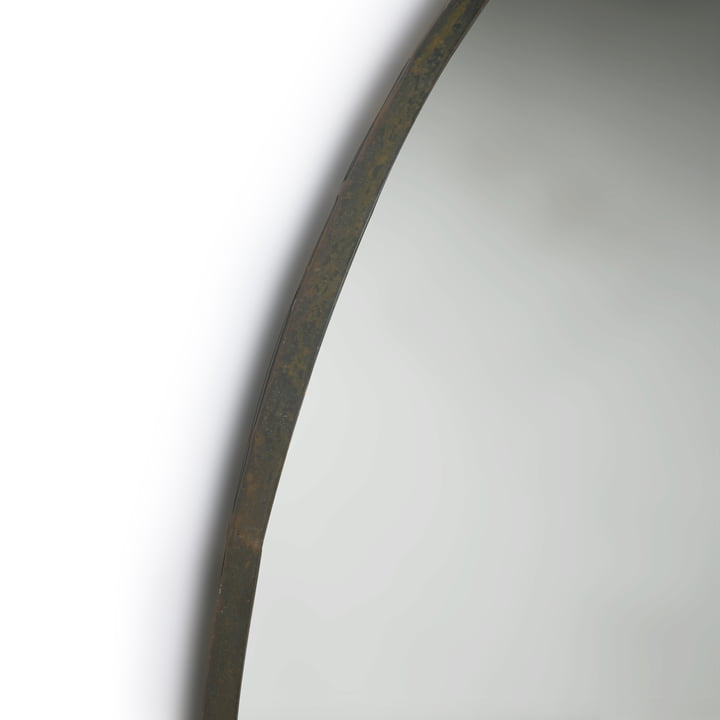 HKliving - Miroir rond, métal - détail