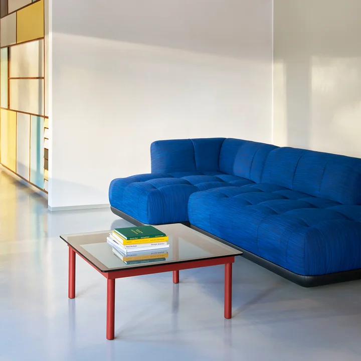 Kofi Table basse avec plateau en verre par HAY