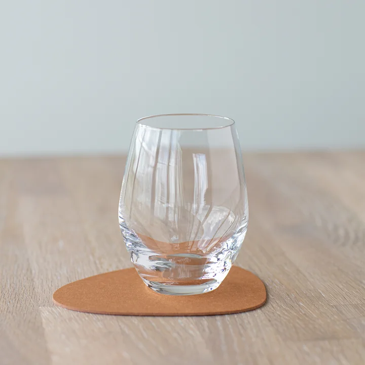 Dessous de verre intemporel en cuir recyclé
