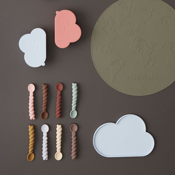 Mellow Couverts pour enfants Cuillère et Chloé Cloud de OYOY