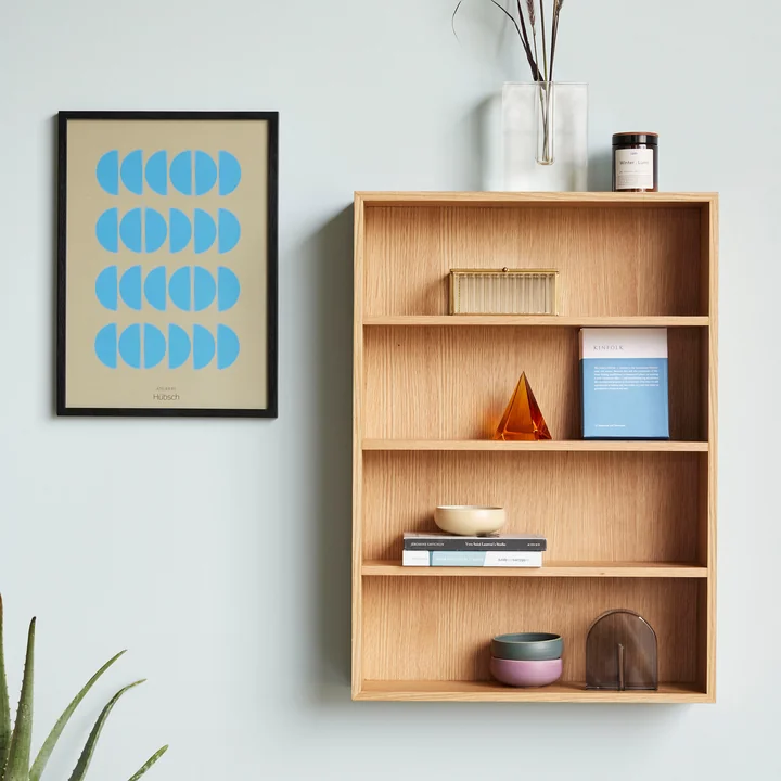 Hübsch Interior - Étagère murale à 4 niveaux, chêne