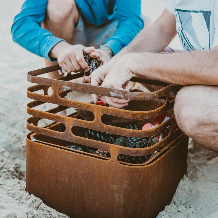 Un brasero élégant pour un feu élégant