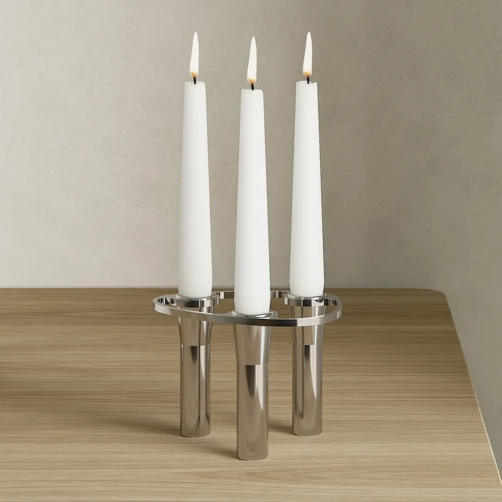 Curve Porte-bougies de Lind DNA in Base / Chrome