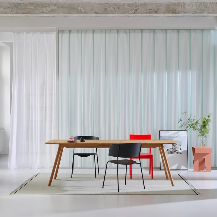 La table à rallonge Meyer, allongée