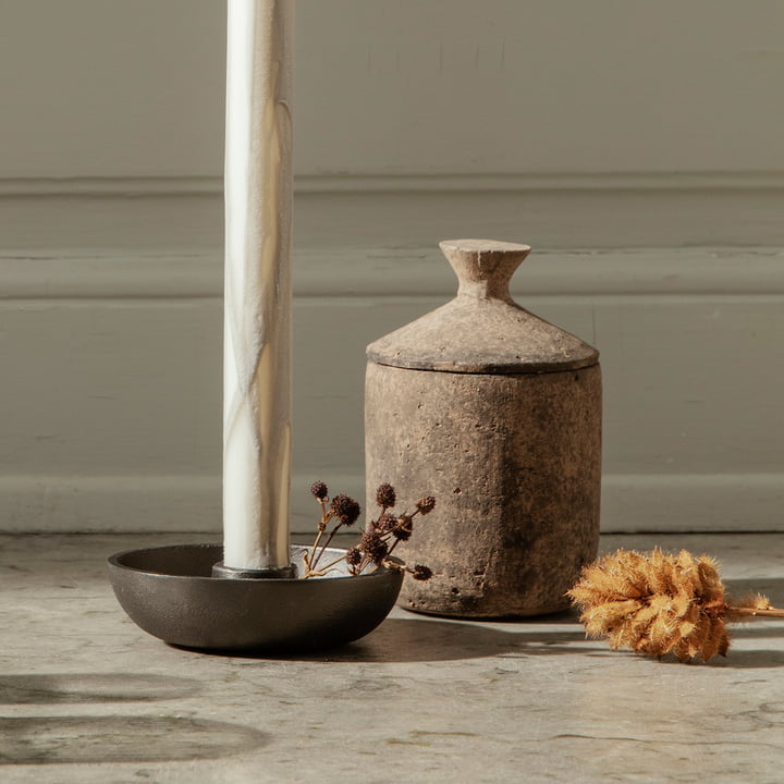 Ura Bougie parfumée de ferm Living dans le design Burned Sienna, figue