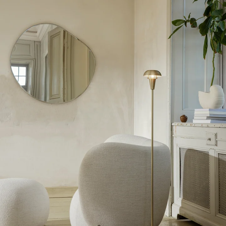 Pond Miroir de Ferm Living dans la finition XL Chrome