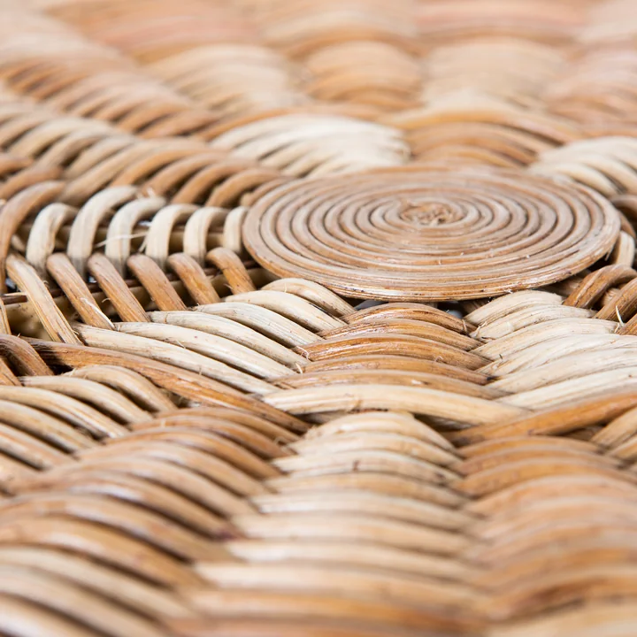 Table d'appoint en rotin de HKliving en version naturelle