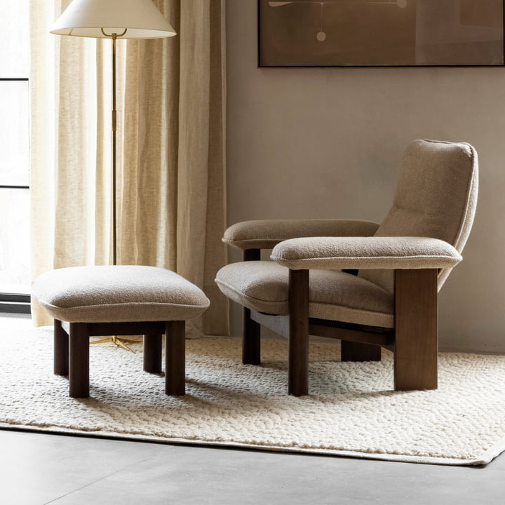 Le Brasilia Lounge Chair et Ottoman dans le salon