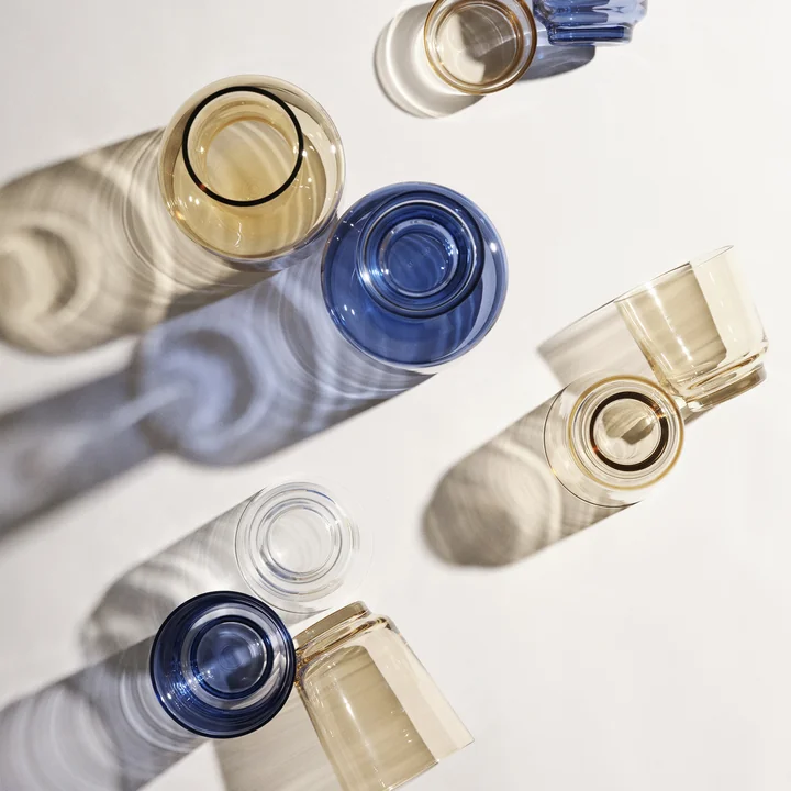 Raise Carafe en verre et verres de Muuto