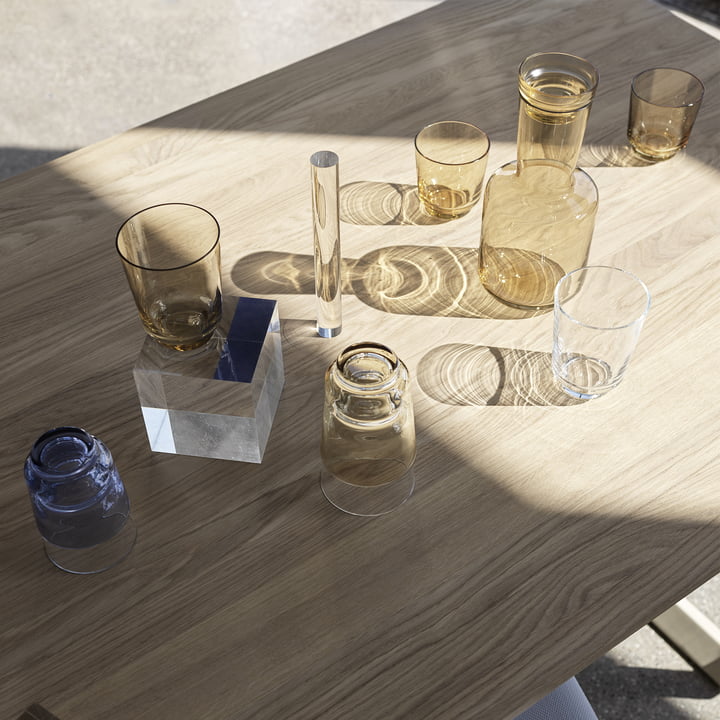 Raise Carafe en verre et verres de Muuto