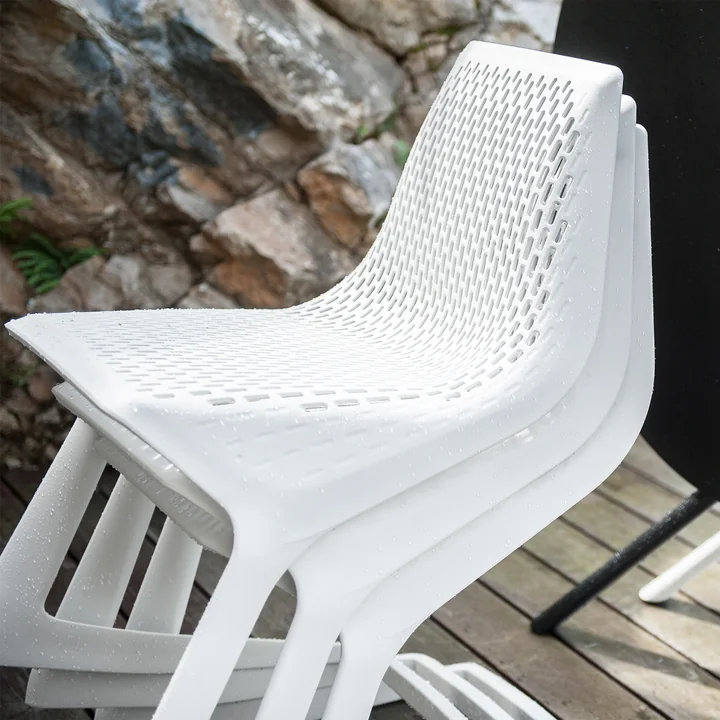 Plank - Myto Chaise, extérieur, blanc 