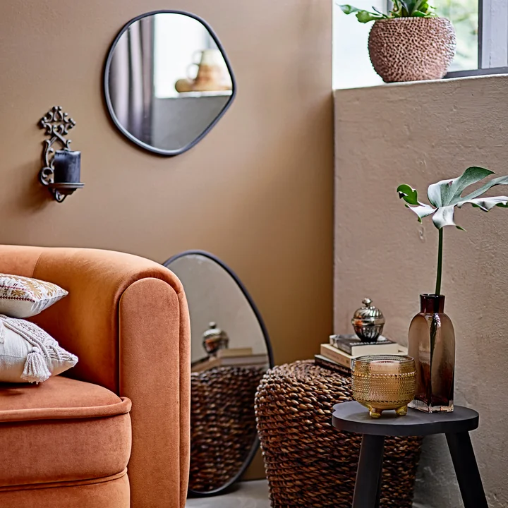 Faun Miroir mural de Bloomingville en noir