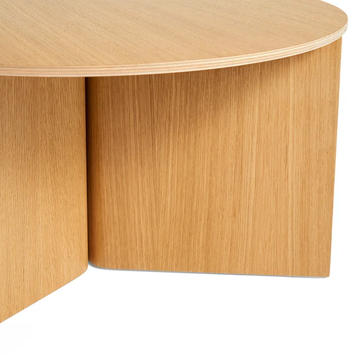 HAY - Slit Table Round XL, Ø 65 x H 35,5 cm, chêne naturel