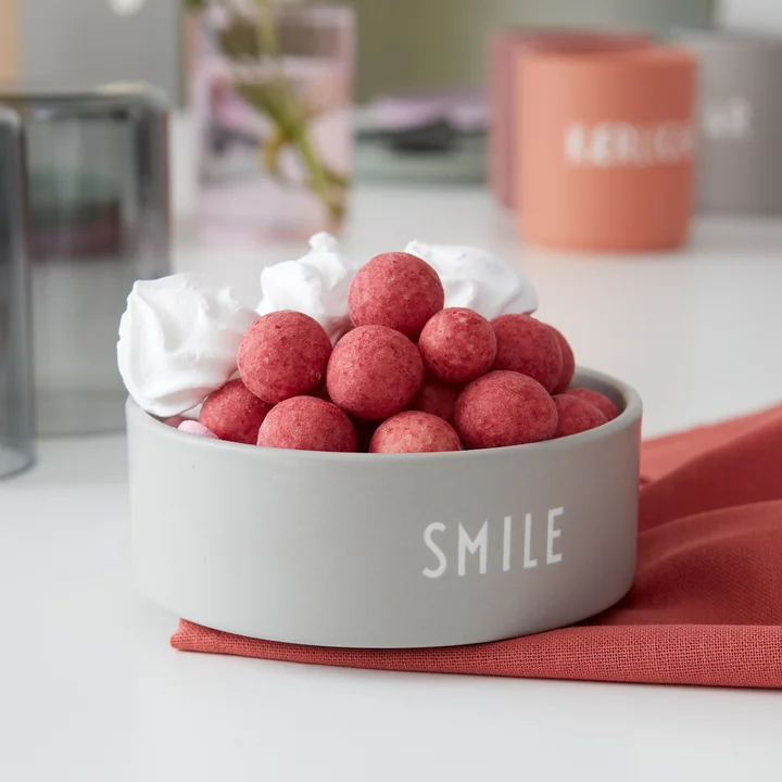 Snack Barquette Smile in cool gray de Design Letters