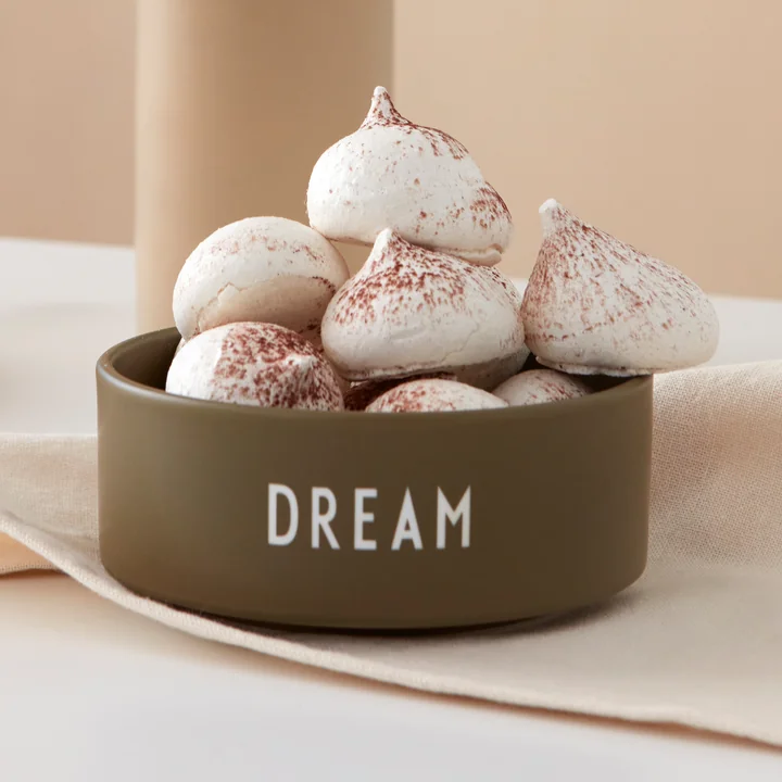 Snack Bol Dream en vert olive de Design Letters