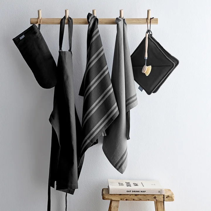 Soft Tools Torchon, 50 x 70 cm, noir (lot de 2) de Södahl