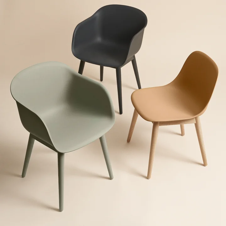 Fiber Side Chair Wood Base de Muuto