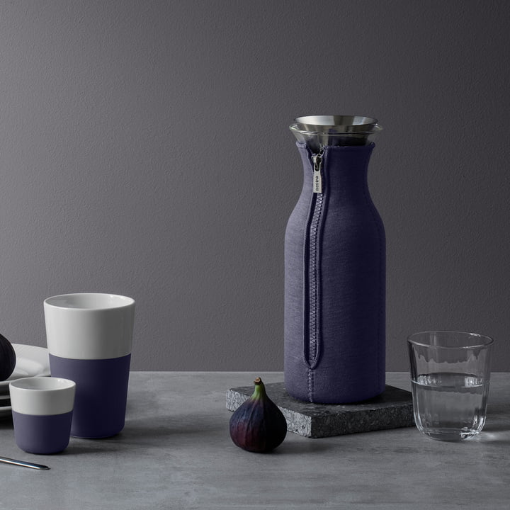 Carafe pour réfrigérateur Woven 1. 0 l de Eva Solo dans la couleur violet bleu