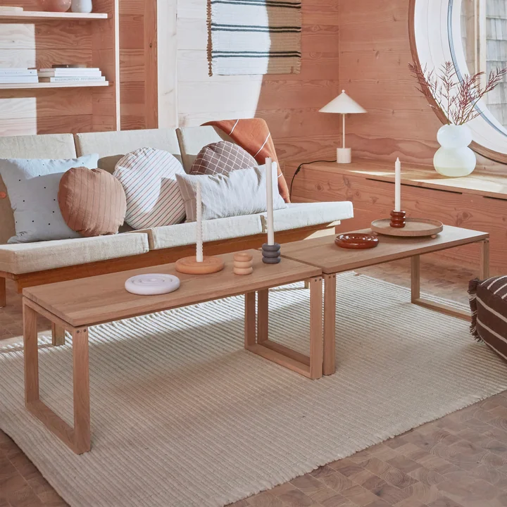 Pi Table d'appoint L 90 cm de OYOY en chêne naturel