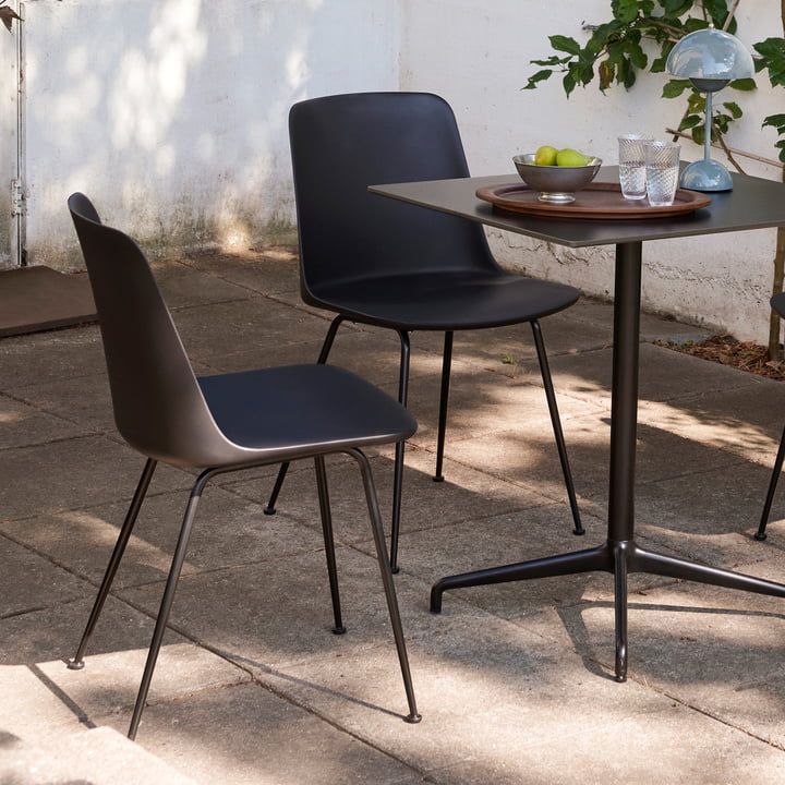 Rely HW70 Outdoor Chair, noir / noir de & Tradition