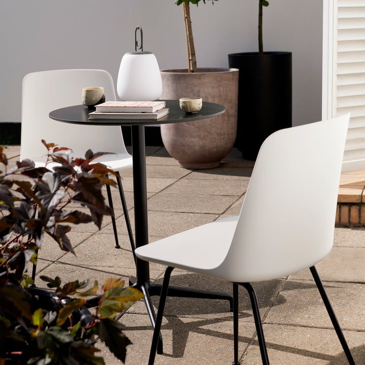 Rely HW70 Outdoor Chair, noir / blanc de & Tradition