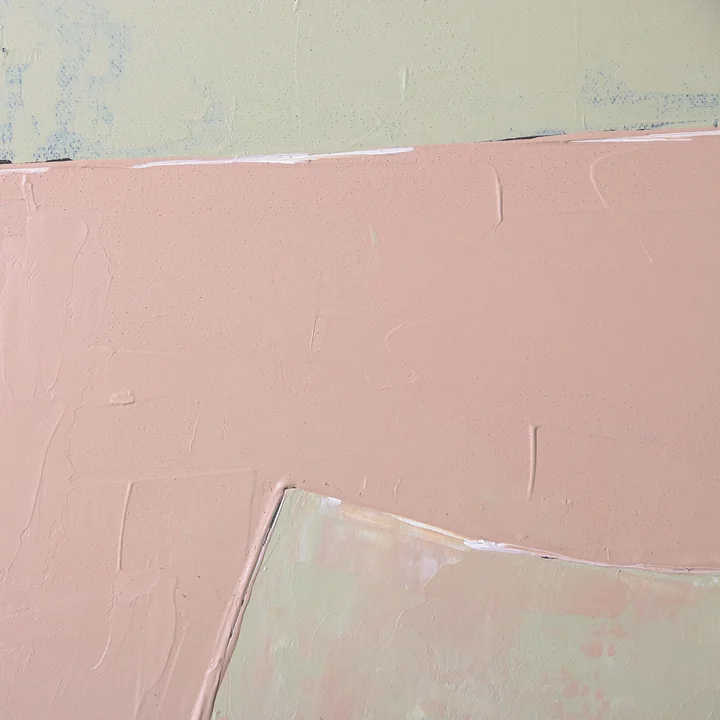 Peinture abstraite de HKliving dans la finition olive / nude