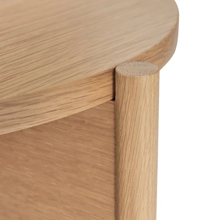 Heritage Table d'appoint de Hübsch Interior dans la finition chêne naturel