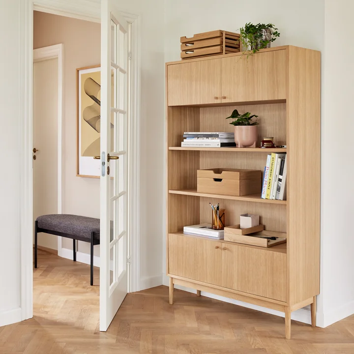 Prime étagère de Hübsch Interior dans la finition chêne naturel