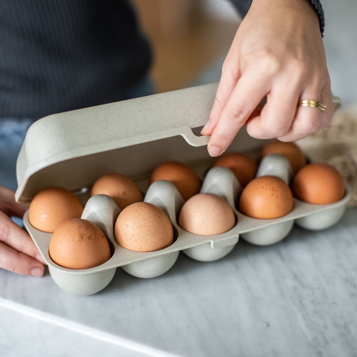 Eggs to go Bac à oeufs réutilisable, nature desert sand de Koziol