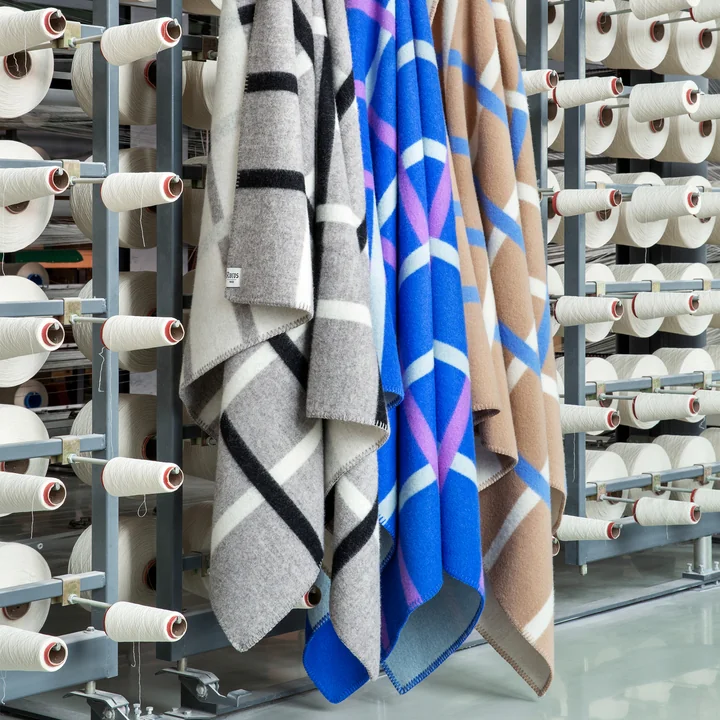 Knut Couverture en laine, 135 x 200 cm, groupe de Røros Tweed