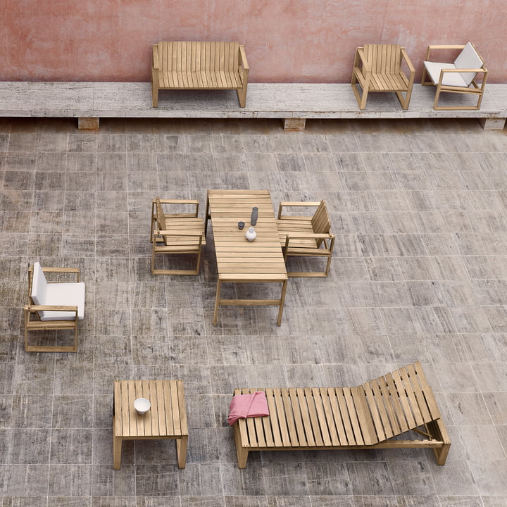 BK Outdoor meubles de Carl Hansen en finition teck non traité