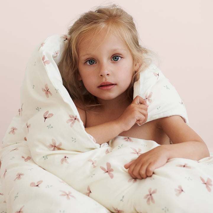 Junior Linge de lit de Cam Cam Copenhagen dans la version windflower creme