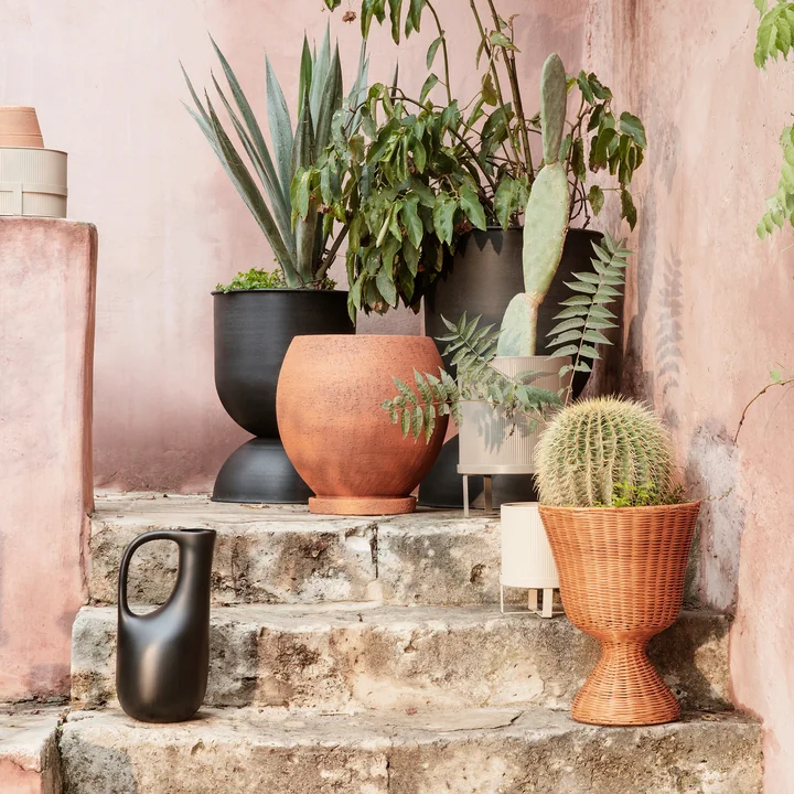 Agnes Porte-fleurs tressé, H 45 cm, naturel de Ferm Living