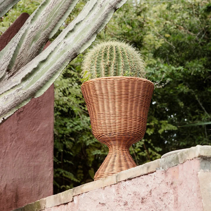 Agnes Porte-fleurs tressé, H 45 cm, naturel de Ferm Living