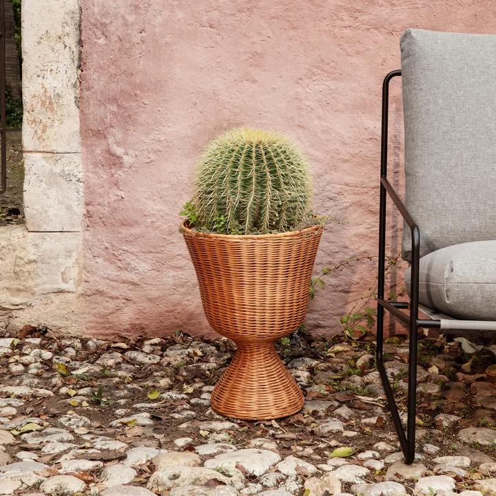 Agnes Porte-fleurs tressé, H 45 cm, naturel de Ferm Living