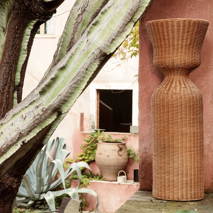 Agnes Porte-fleurs tressé, H 90 cm, naturel de Ferm Living
