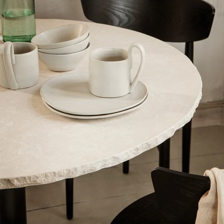 Mineral Table Marbre, Table à manger, Bianco Curia de Ferm Living